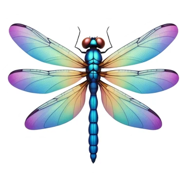 Peaceful Dragonfly color  sticker