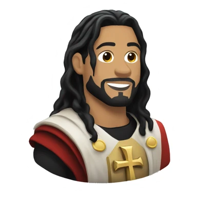 Roman reigns as a saint sticker