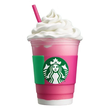 Pink and green drink Starbucks  sticker