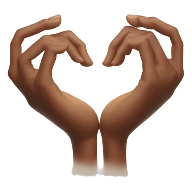 Heart made with hands sticker