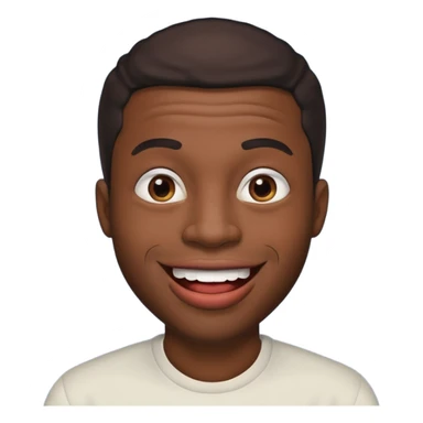 Black man biting his lip sticker