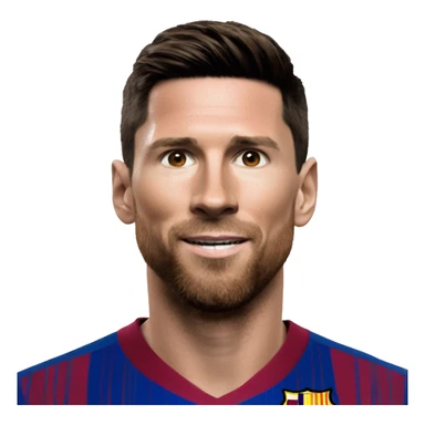 Half leone messi and other half is Ronaldo in one face sticker