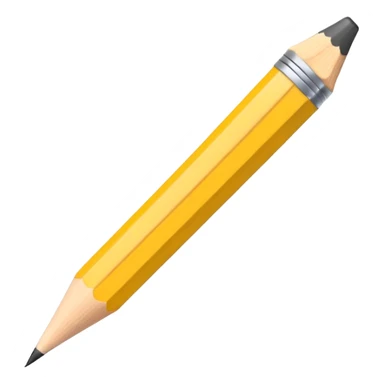 Emoji pencil writing sticker
