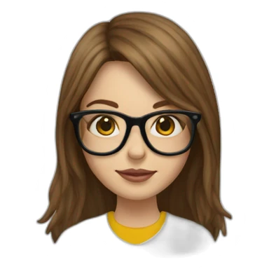 dr.martens on a girl with brown long hair and glasses sticker