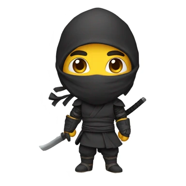 Ninja armado sticker