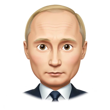 Vladimir Putin, Russian president portrait sticker