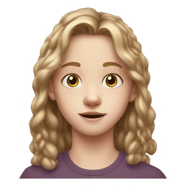 White kid - moose hybrid with hazel eyes  sticker