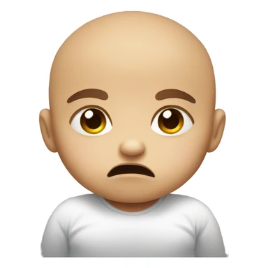 Baby staring angry  sticker