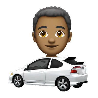 white 2005 honda civic si hatchback sticker