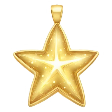 golden Twinkling star-shaped pendant sticker