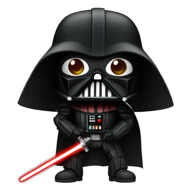 Dark Vador avec son sabre laser rouge e sticker