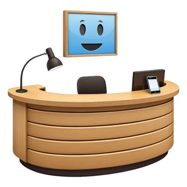 Reception desk
 sticker