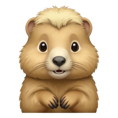 Une marmotte à la chevelure blonde sticker