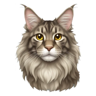 Maine Coon Cat Breed Full Body sticker