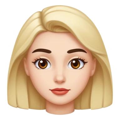 Flirty eyebrow raise sticker