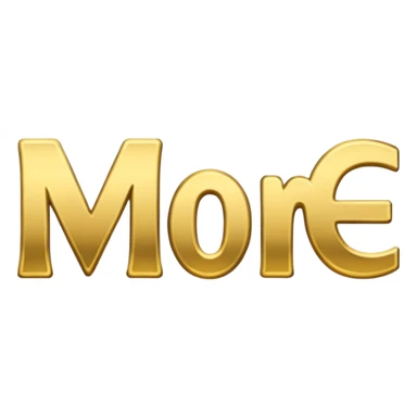 the word "more" sticker