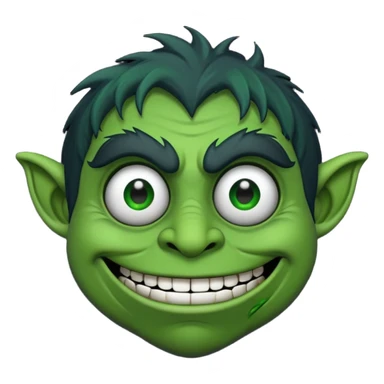 Black troll face with dollar eyr sticker