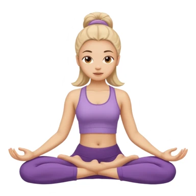 girl doing yoga sticker