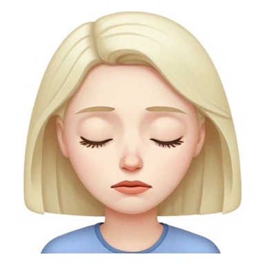 white woman tired sleepy sticker