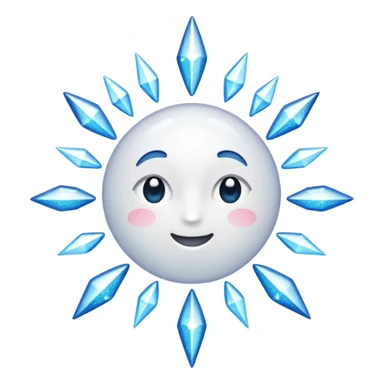 glitter white symbol of health + sticker