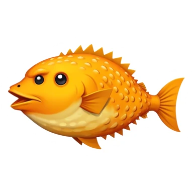 All Orange Arizona State SunDevils Blowfish sticker