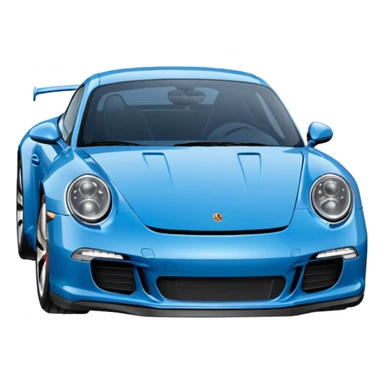 Porsche 911 bleue marine sticker
