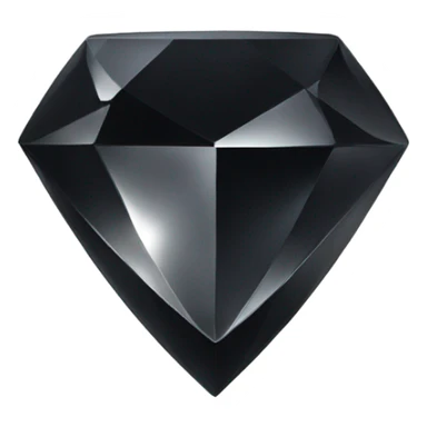 Black shiny jewel sticker