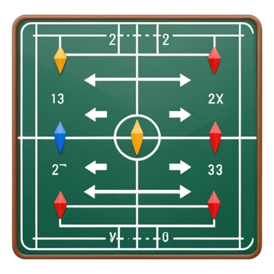 amercian football playbook formation sticker