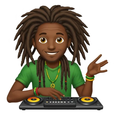 reggae dj sticker