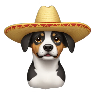 dog sombrero sticker