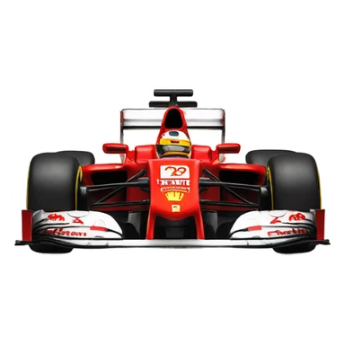An emoji of Lewis Hamilton in a Ferrari uniform sticker