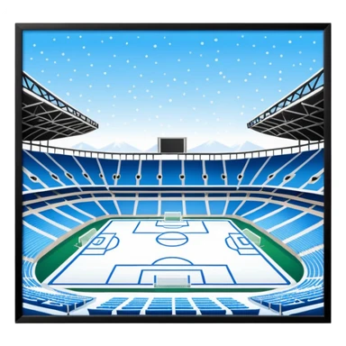 football stadium freezing cold sticker