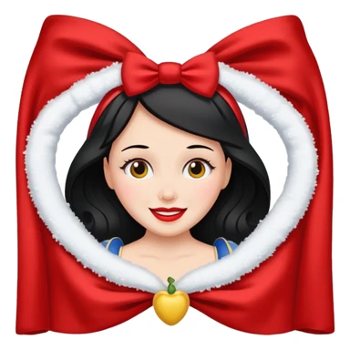 sash with snowwhite's face on it sticker