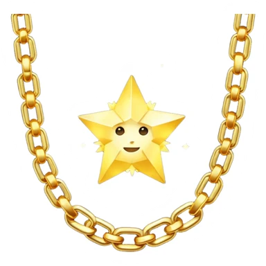 fantasy magic heavenly golden chains low poly sticker