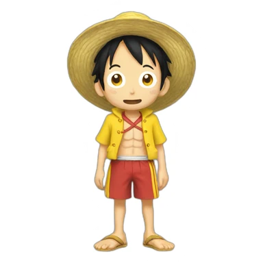 Luffy-eat-a-banana sticker