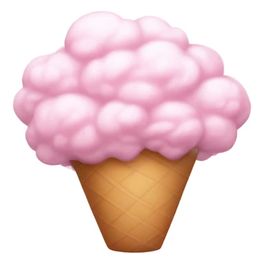 A pink cotton candy cloud sticker
