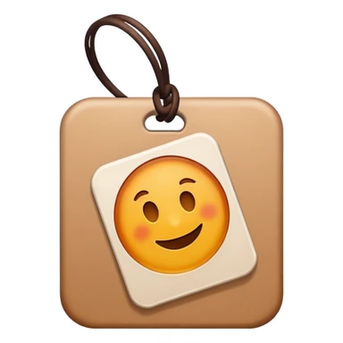 brown white Price tag sticker