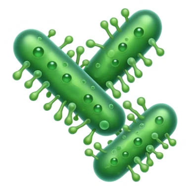 green gut bacteria sticker