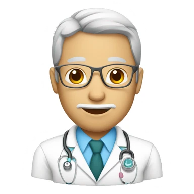 medico ayudando a paciente sticker