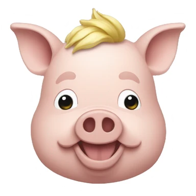 Macron sur un cochon sticker