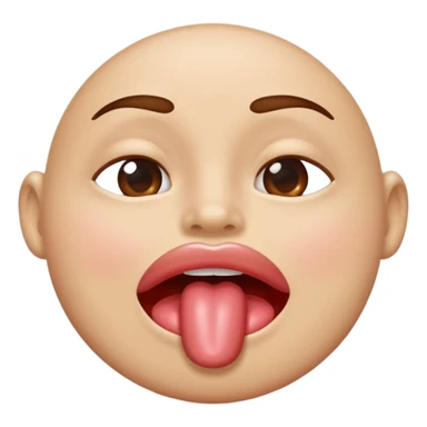 toung licking lips sticker
