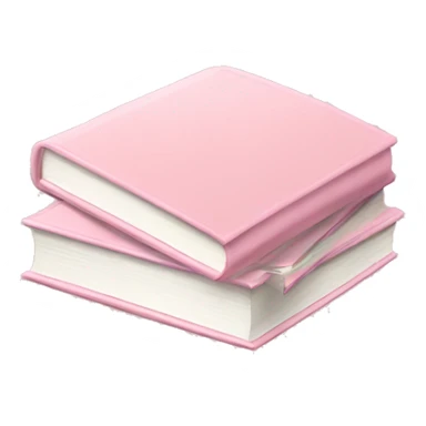 Light pink book stack sticker