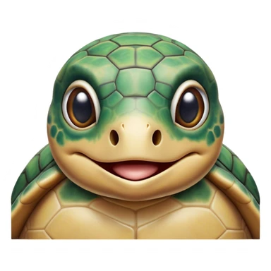 Cinematic Realistic Comical Sea Turtle Portrait Emoji, Head tilted dramatically with an exaggeratedly amused expression, featuring a robust, intricately patterned shell and wide, expressive eyes filled with playful disbelief, rendered with vibrant, lifelike detail and natural coastal light; high shine, dramatic yet playful, styled with an air of cheeky marine mischief, soft glowing outline, capturing the essence of a spirited and over‐the‐top sea turtle that looks ready to bob its way into viral fame! sticker