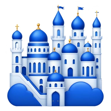 Royal Blue Aesthetic Scenery Deco sticker