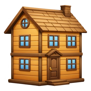 wood house sticker