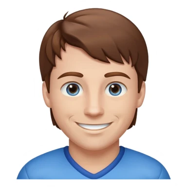  patriots football player number 10 brown hair pale blue eyes sticker