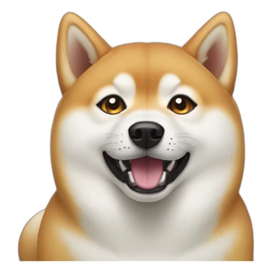 a ghost of a shiba inu sticker