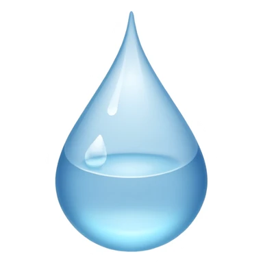 Gota de agua color blanco sticker