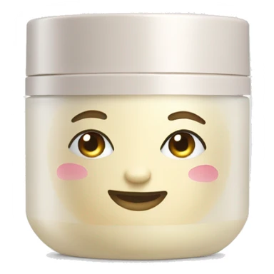 body moisturizer cream pot sticker