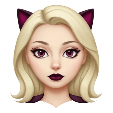 dark feminine energy woman, cat eye  sticker
